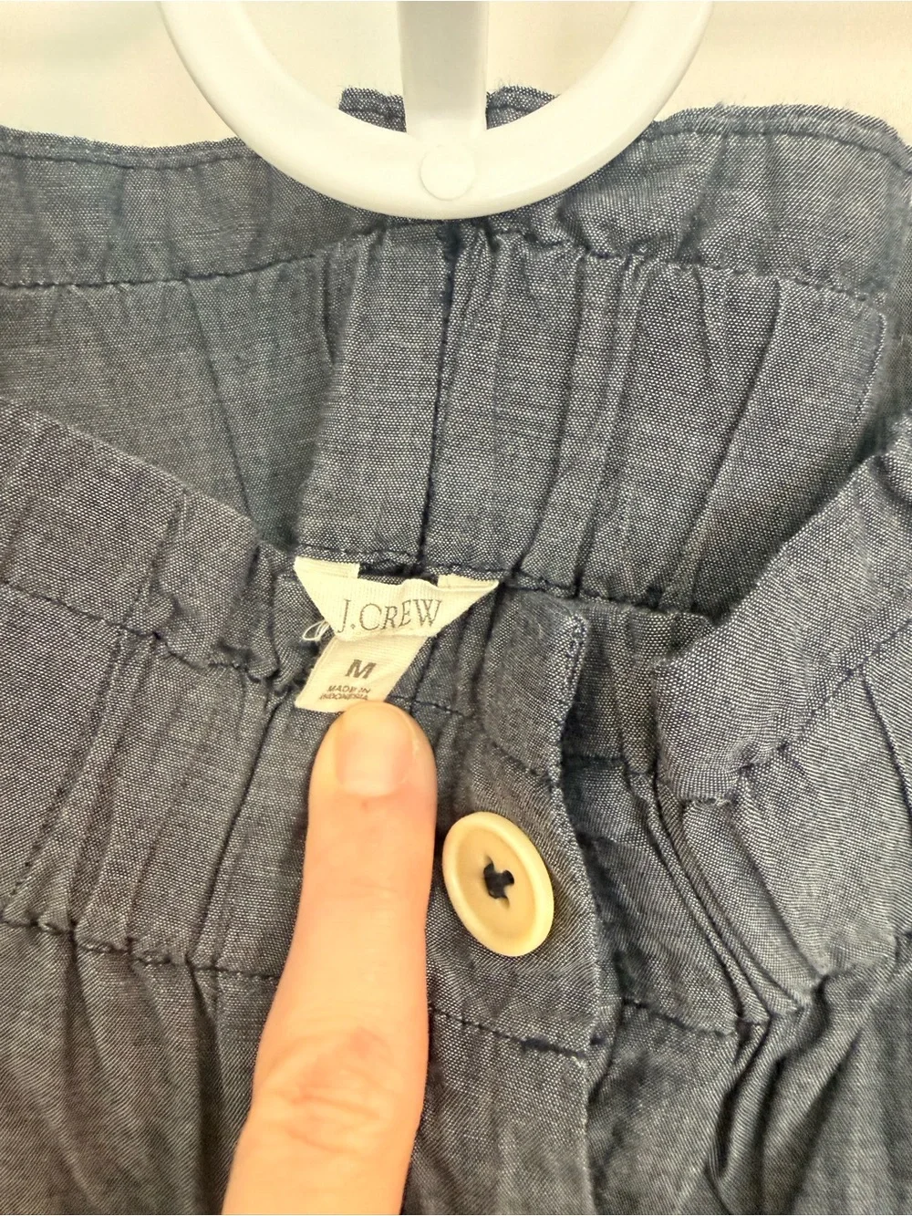 J. Crew Blue High Waisted Lightweight Pull On Pants